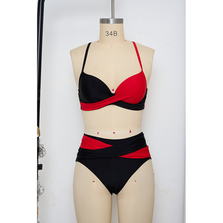 Damen Bikini-Set mit modernem Wickeldesign und verstellbaren Trägern Echo Archiv