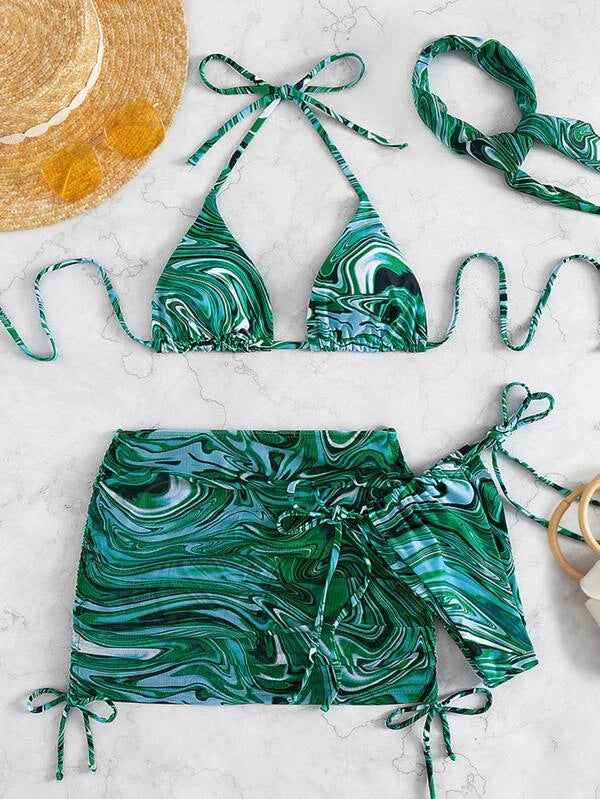Damen Bikini-Set mit verspieltem Schnitt und modischen Akzenten Echo Archiv
