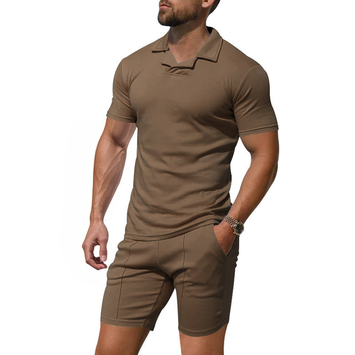 Herren Sportliches T-Shirt und Shorts Set Echoarchiv