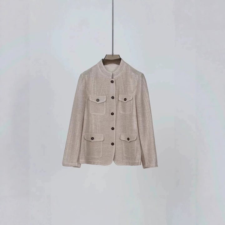 Damen Modische Jacke mit praktischen Taschen Echoarchiv