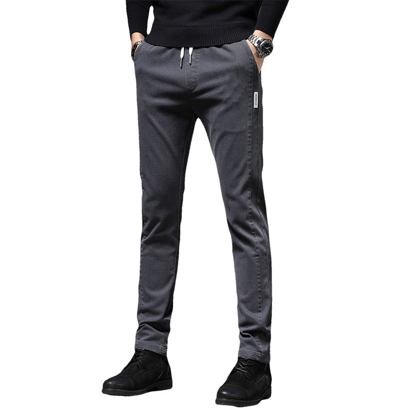 Herren bequeme Chino-Hosen mit elastischem Bund Echoarchiv