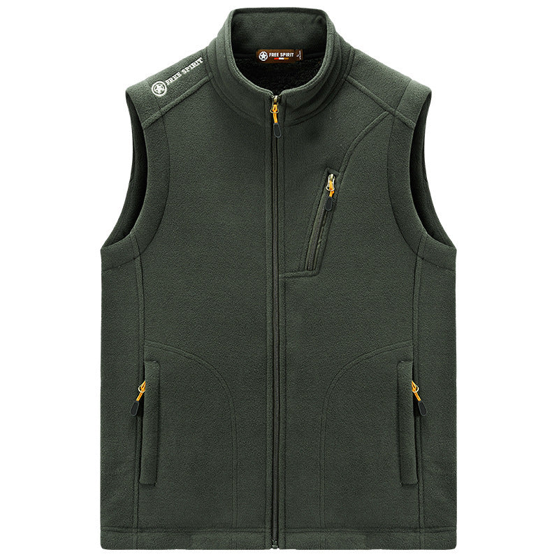 Herren Fleece-Thermoweste mit Organizer-Brusttasche und windhemmender Struktur Echo Archiv