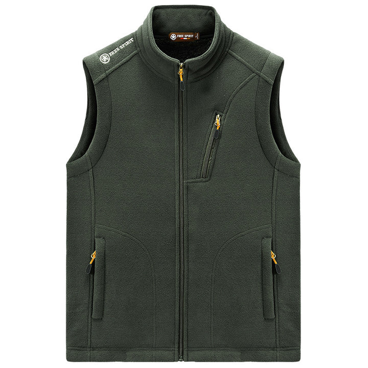 Herren Fleece-Thermoweste mit Organizer-Brusttasche und windhemmender Struktur Echo Archiv