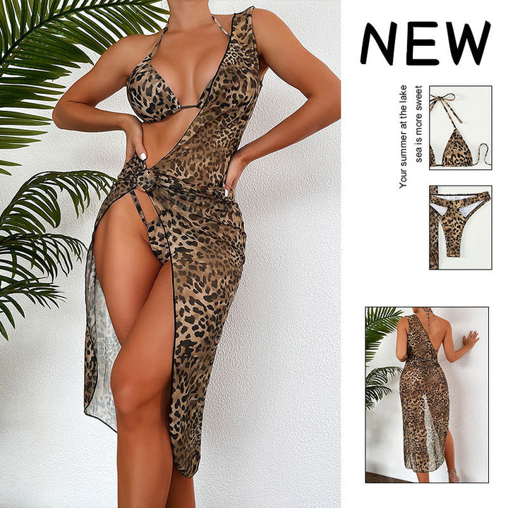 Damen Triangel-Bikini mit transparenter Strandrobe Echo Archiv