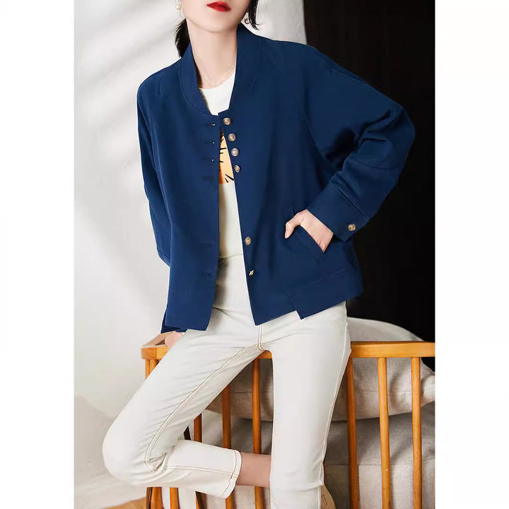 Damen Modische und elegante Jacke mit schmalem Schnitt Echoarchiv