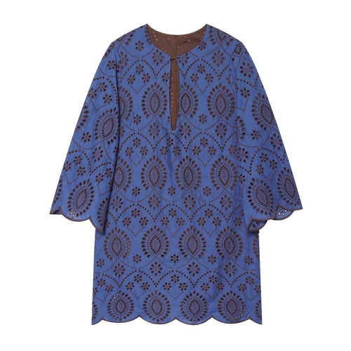 Damen Bestickte Broderie-Anglaise Tunika mit Ajour-Details Echo Archiv