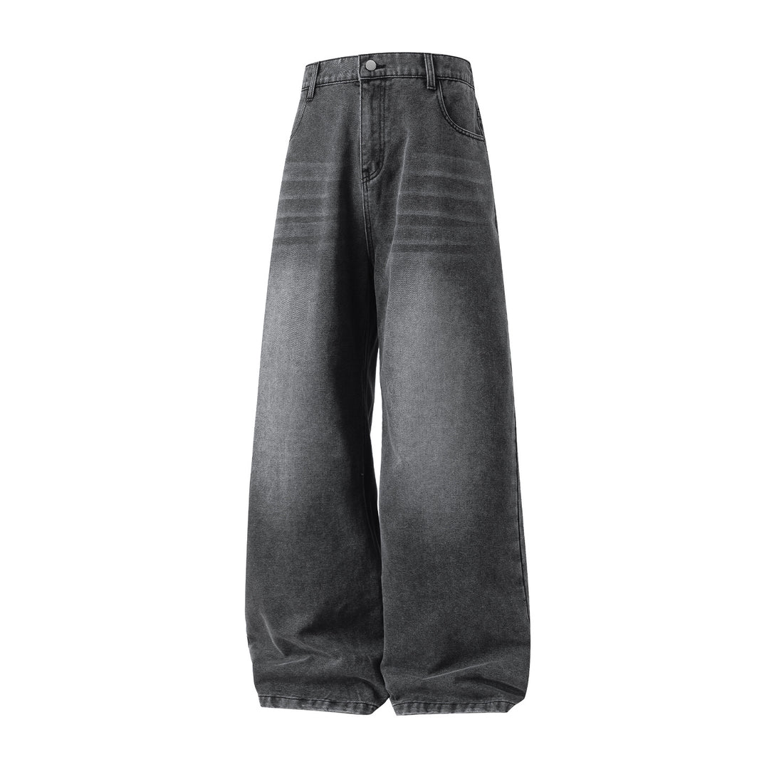 Damen Hochgeschnittene Ultraweite Denim-Hose im Palazzo-Ballon-Schnitt Echo Archiv