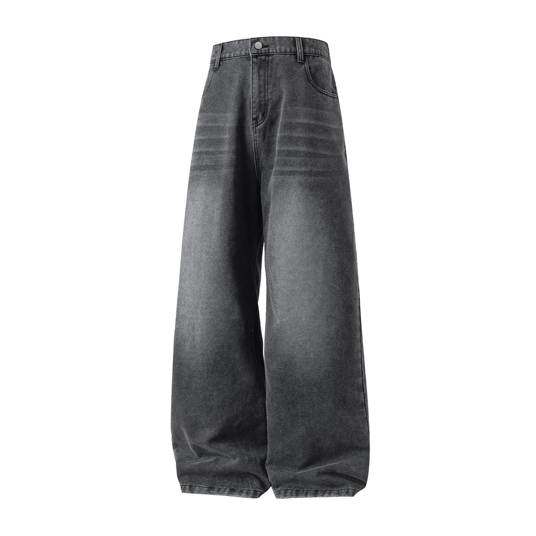 Damen Hochgeschnittene Ultraweite Denim-Hose im Palazzo-Ballon-Schnitt Echo Archiv