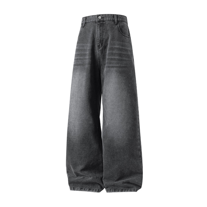 Damen Hochgeschnittene Ultraweite Denim-Hose im Palazzo-Ballon-Schnitt Echo Archiv