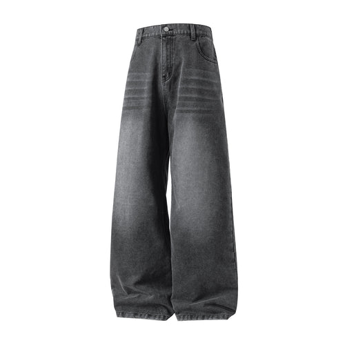 Damen Hochgeschnittene Ultraweite Denim-Hose im Palazzo-Ballon-Schnitt Echo Archiv