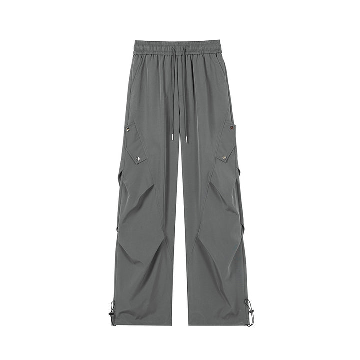 Damen Modische Cargo-Hose mit weitem Schnitt und elastischem Bund – Avélisse