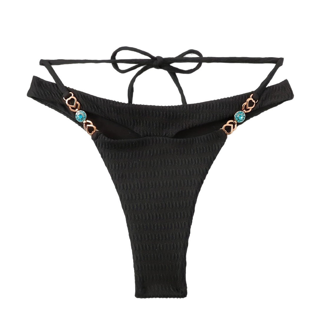 Damen Hochgeschnittenes Bikini-Unterteil mit dekorativen Akzenten Echo Archiv