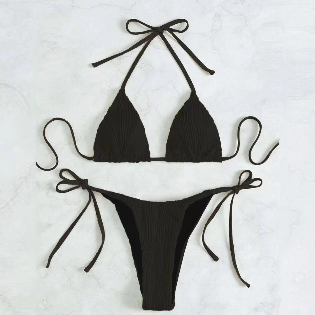 Damen Triangel-Bikini-Set mit eleganter Rüschendetail Echo Archiv