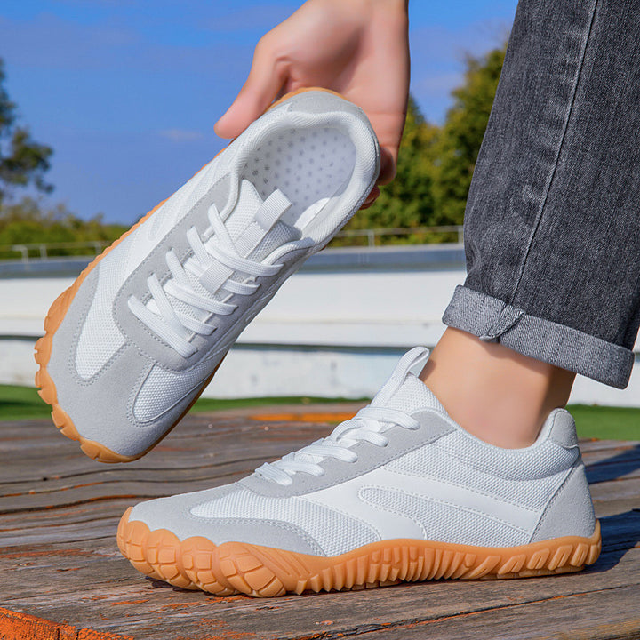 Unisex atmungsaktive Mesh-Sneaker mit Wildleder-Overlays, flexibler Profilsohle und ergonomischem Fußbett – Norré