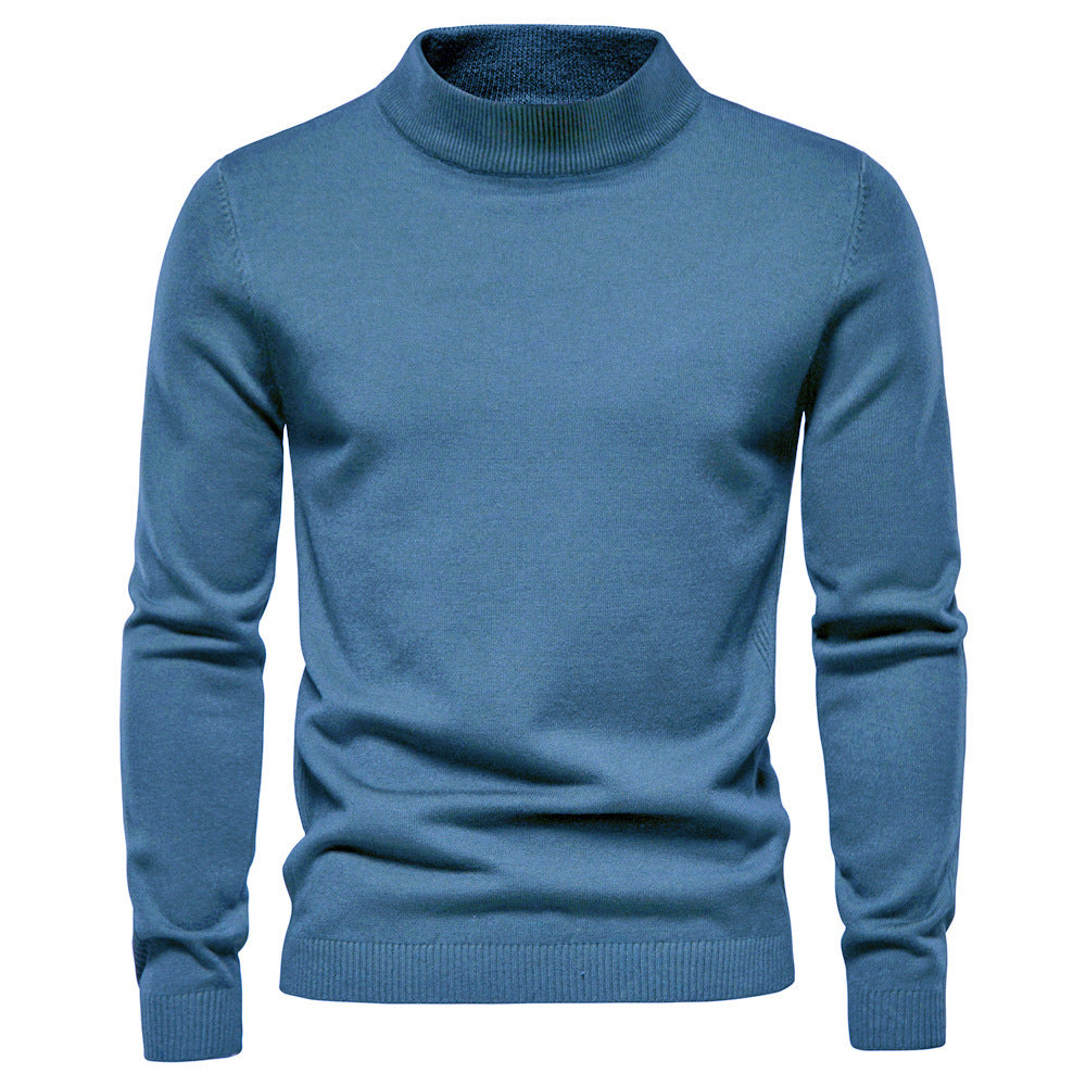 Herren Eleganter Rollkragenpullover aus hochwertiger Wolle Echoarchiv