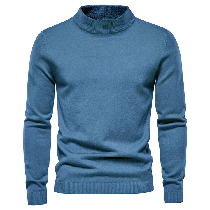 Herren Eleganter Rollkragenpullover aus hochwertiger Wolle Echoarchiv