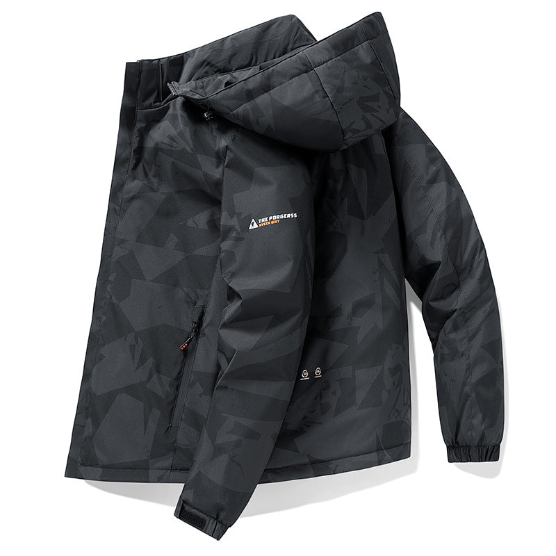 Herren urbane Funktionsjacke mit Kapuze Echo Archiv