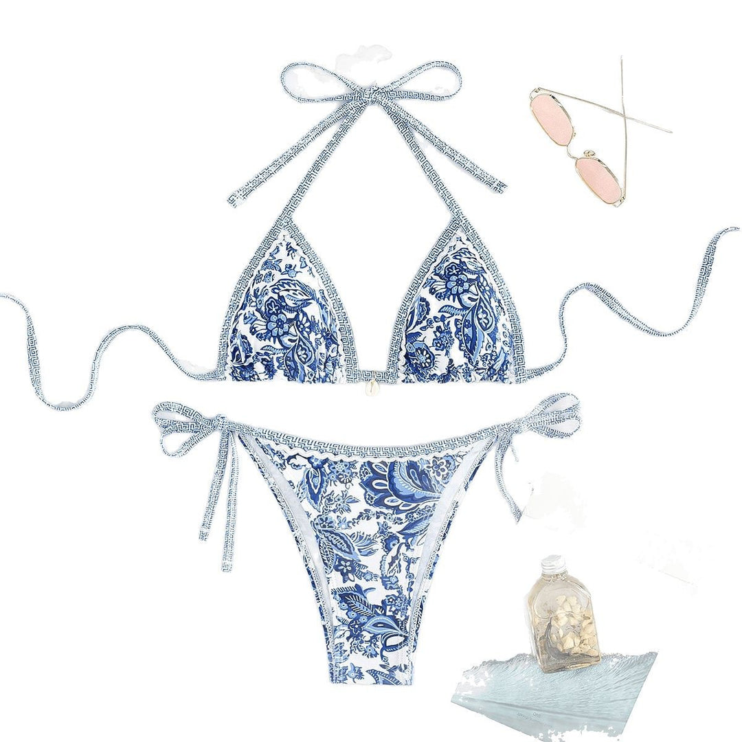 Damen Triangel-Bikini mit raffinierten Schnürdetails Echo Archiv