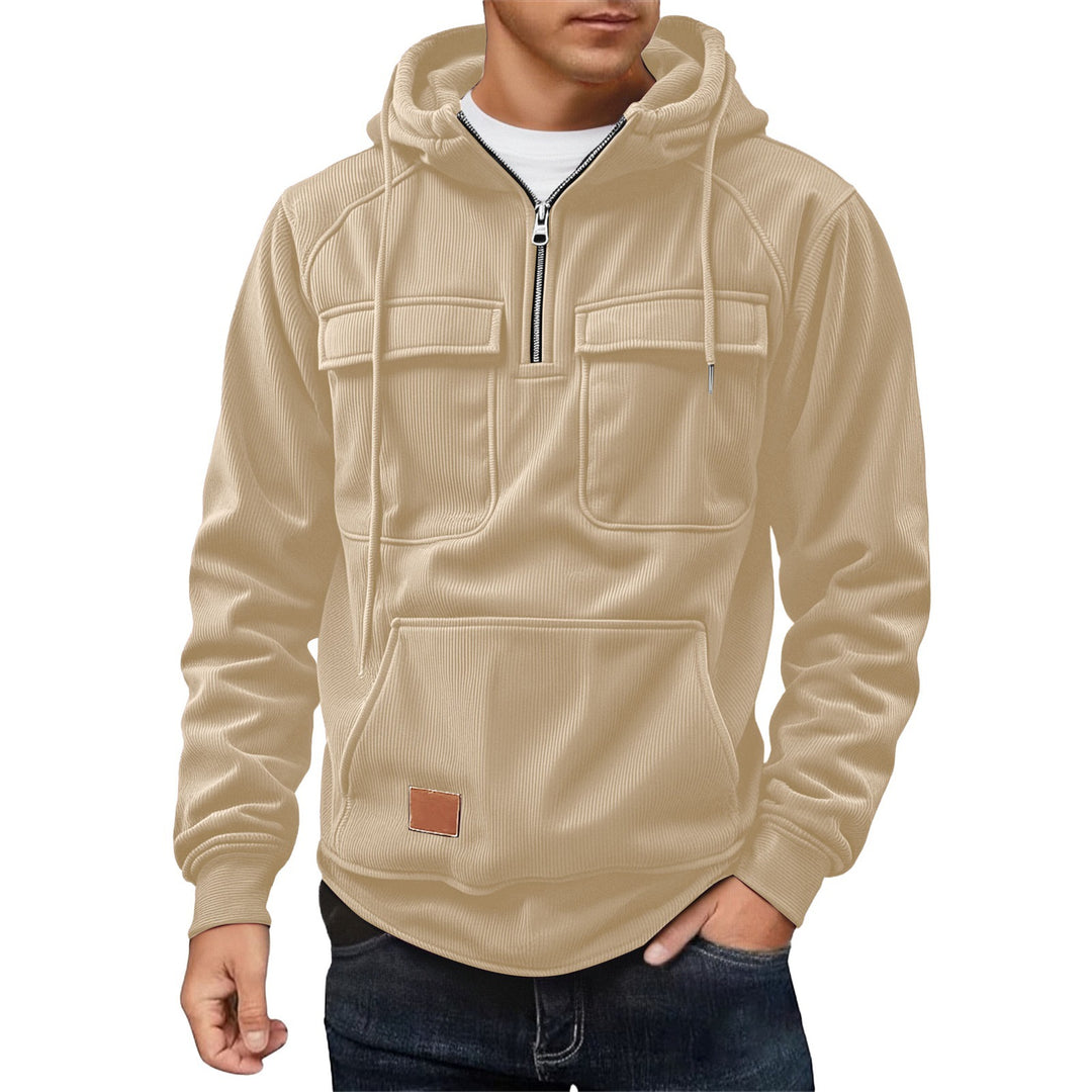 Herren Fleece-Hoodie mit praktischen Taschen Echoarchiv