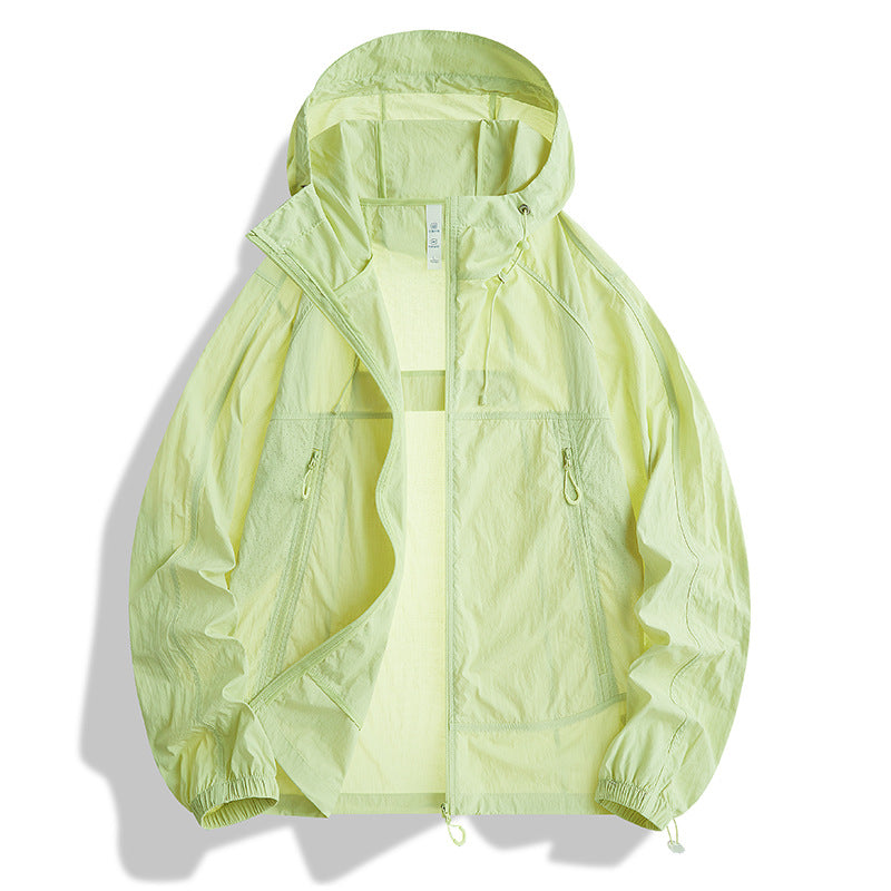 Herren Ultraleichte Kapuzen‑Windjacke mit Packfunktion, Meshfutter & Reißverschlusstaschen Echoarchiv