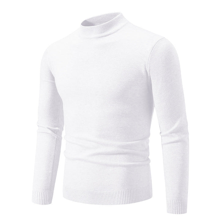Herren Feinstrickpullover mit hohem Kragen und elastischen Bündchen Echoarchiv