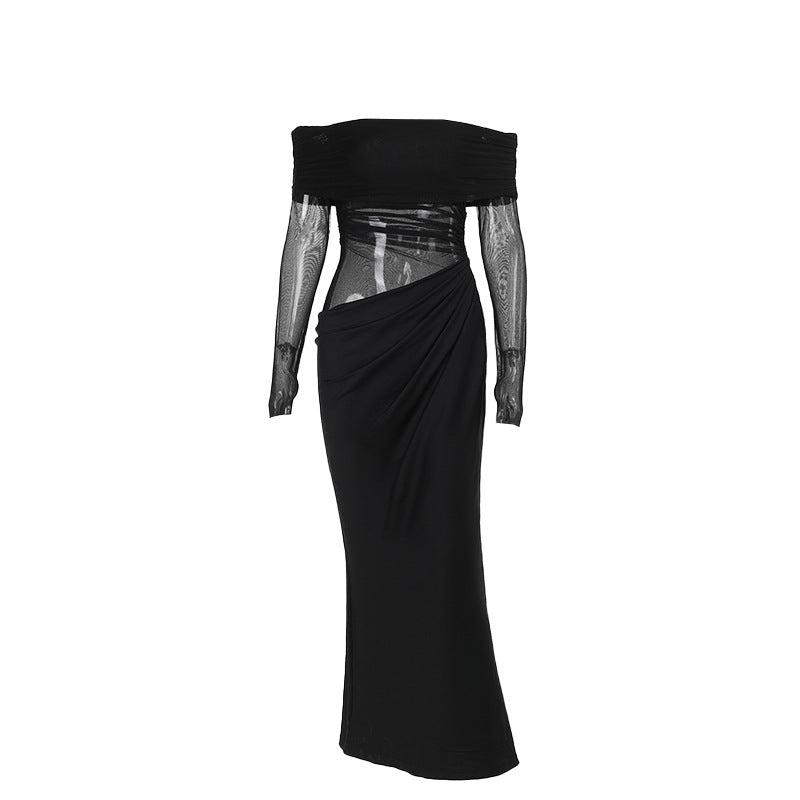 Damen Off-Shoulder Wickelkleid mit Rüschendetails Echo Archiv