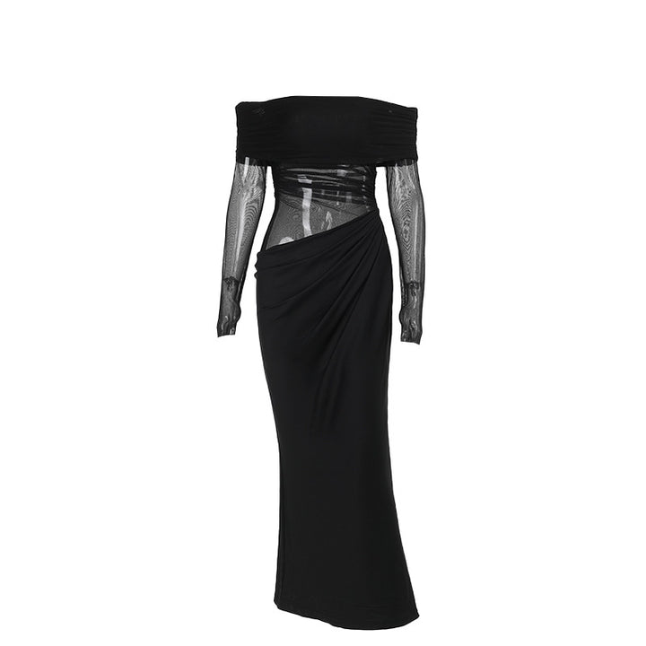 Damen Off-Shoulder Wickelkleid mit Rüschendetails Echo Archiv