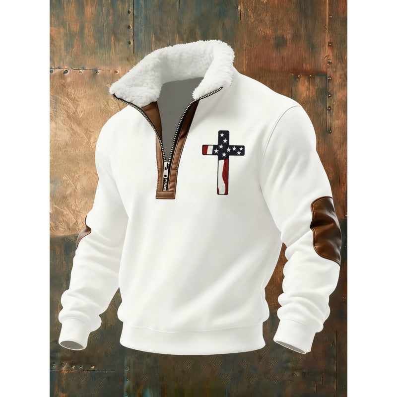 Herren Klassischer Kapuzenpullover mit Fleece-Detail Echoarchiv