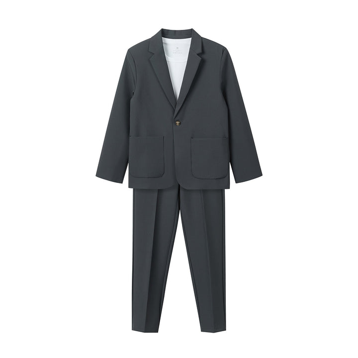 Damen Zweiteiliges Oversize-Blazer- und konisch geschnittene Anzughose-Set Echoarchiv