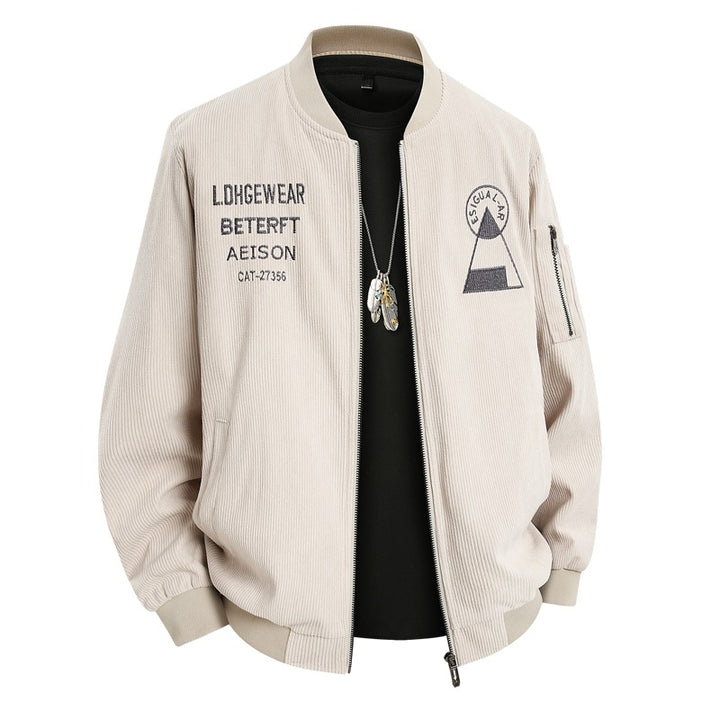 Herren Modische Cord Bomberjacke Echo Archiv