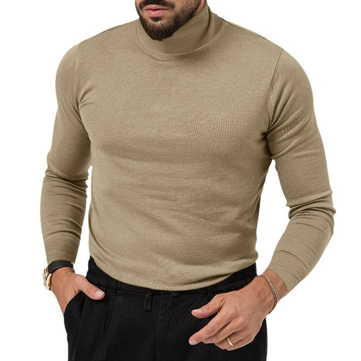 Herren eleganter Rollkragenpullover aus hochwertiger Wolle Echoarchiv