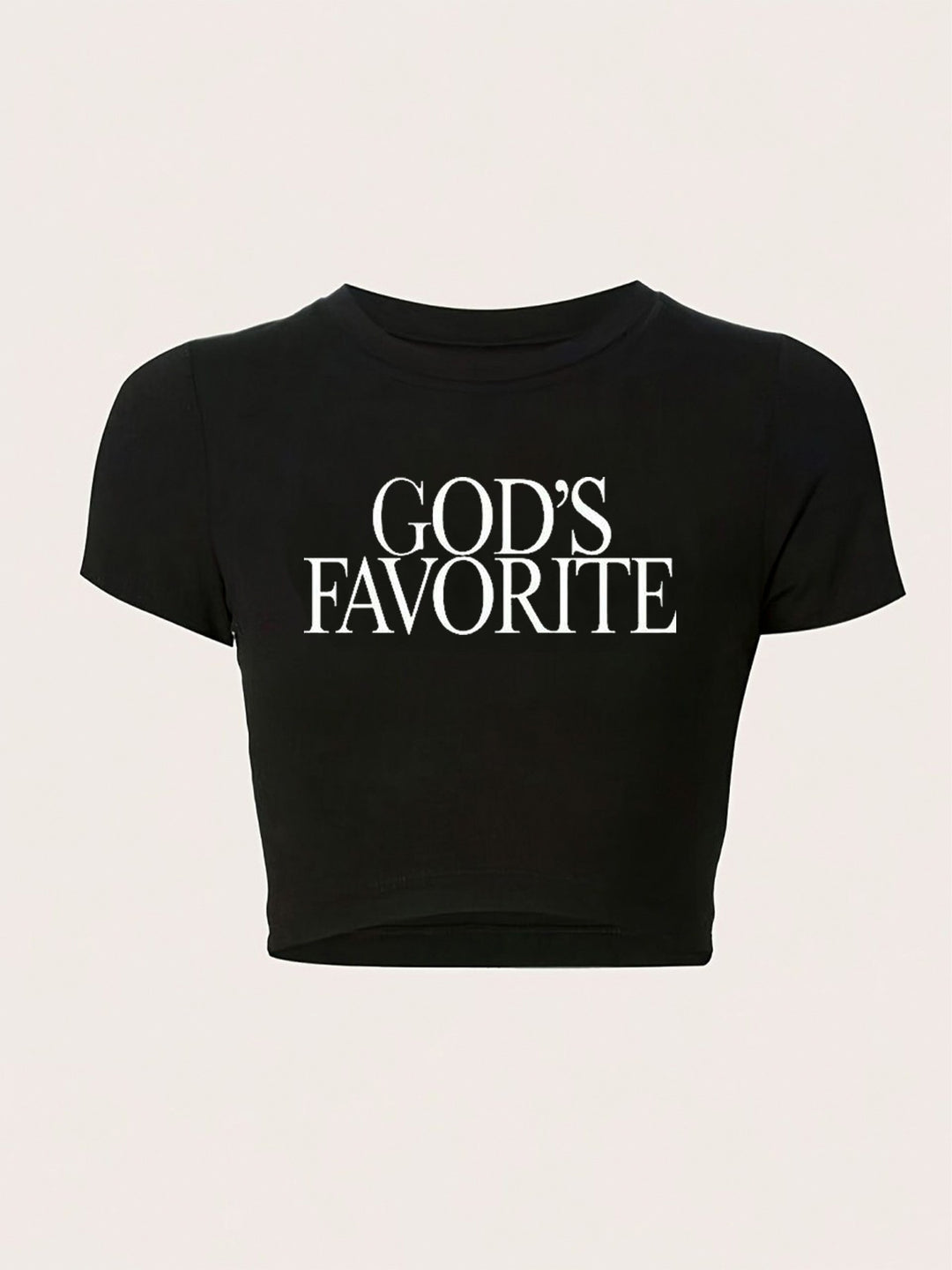Damen figurbetontes Kurzarm-T-Shirt mit verspieltem Aufdruck Echo Archiv