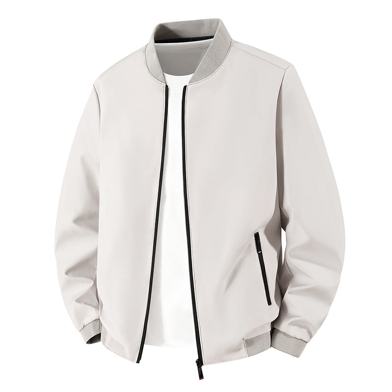 Herren Leichte Bikerjacke mit Stehkragen Echo Archiv