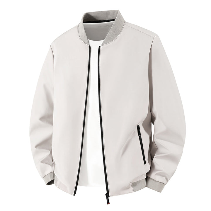 Herren Leichte Bikerjacke mit Stehkragen Echo Archiv