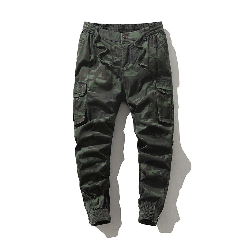 Herren Cargohose im Joggerstil mit elastischem Bund und Bündchen – Bravaro