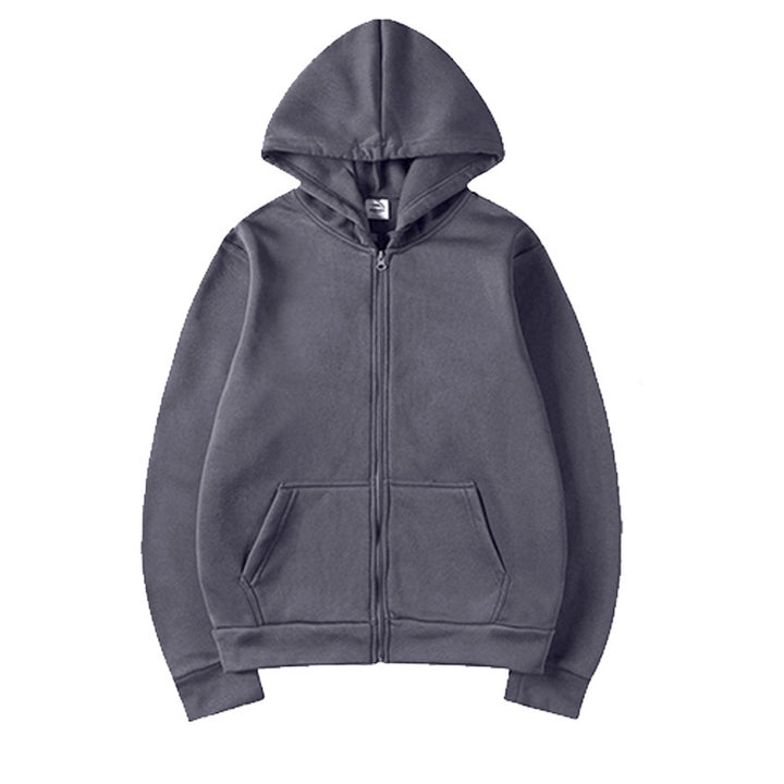 Damen Sportlicher Kapuzenpullover mit durchgehendem Reißverschluss und Tasche Echoarchiv
