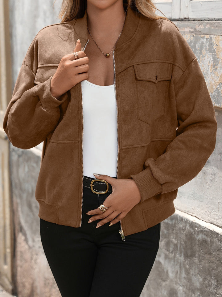 Damen Oversized Bomberjacke Echo Archiv