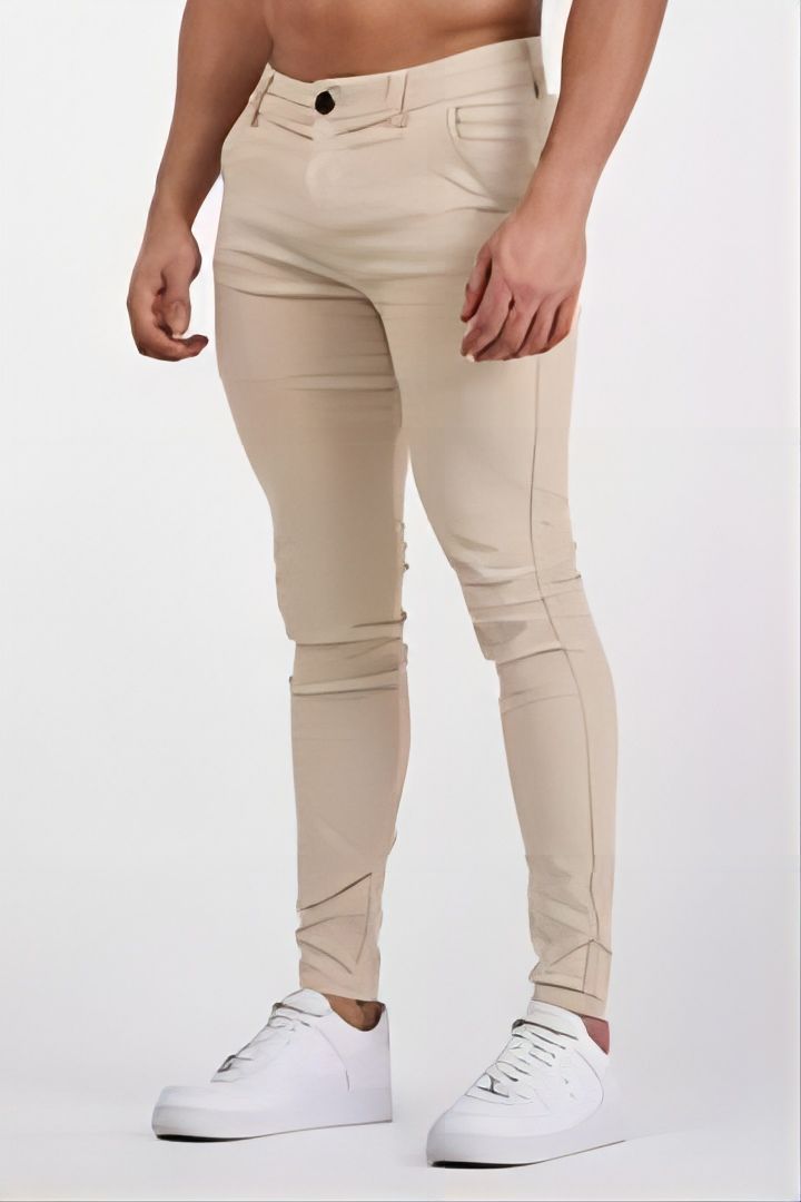 Herren moderne Slim-Fit Hose mit elastischem Material und praktischen Taschen Echoarchiv