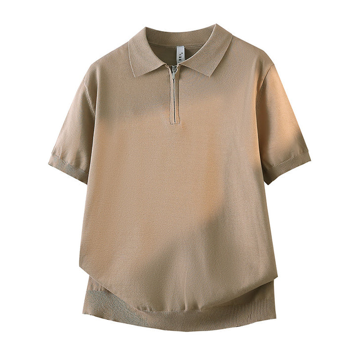 Damen Kurzarm Poloshirt mit Reißverschluss – Avérine