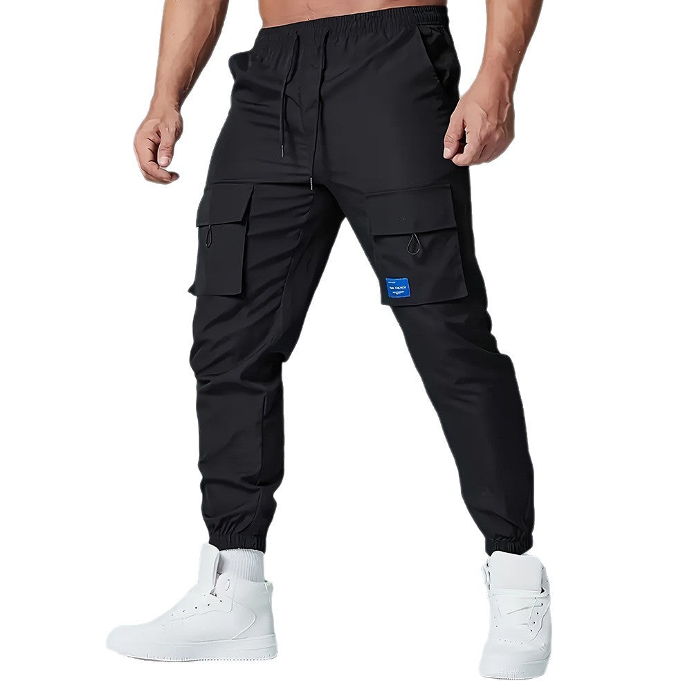 Herren Tapered Cargojogger mit elastischem Bund, Tunnelzug & Mehrfachtaschen Echo Archiv