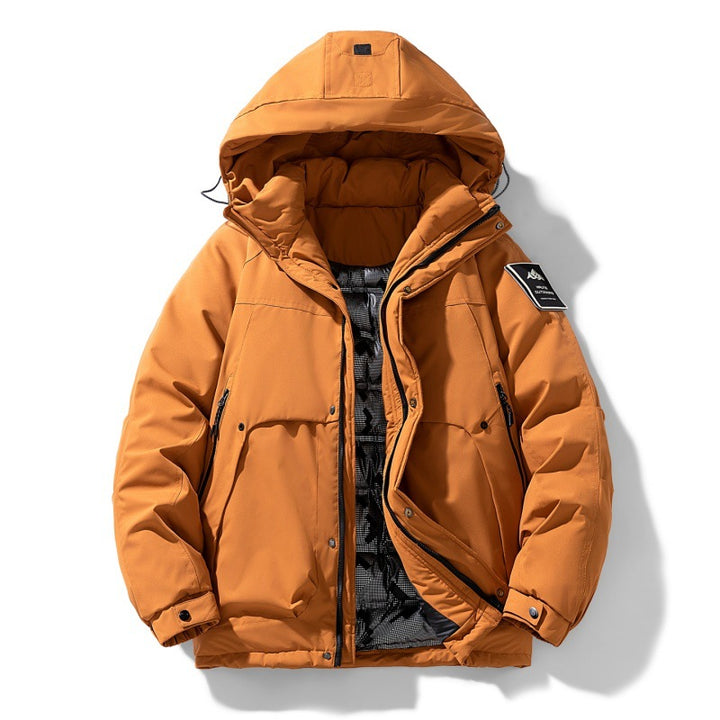 Unisex wasserabweisende gepolsterte Winterjacke mit Kapuze und thermischer Isolierung – Marzano