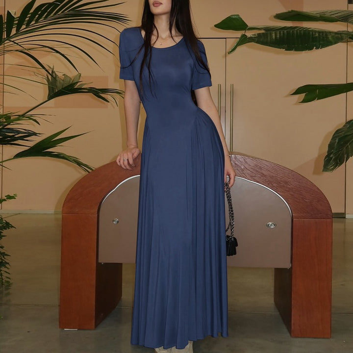 Damen Maxi-Kleid mit elegantem Schnitt und seitlichen Taschen Echo Archiv