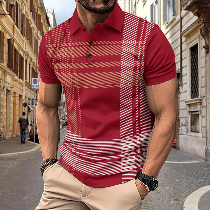 Herren Polo-Shirt mit kurzen Ärmeln Echoarchiv