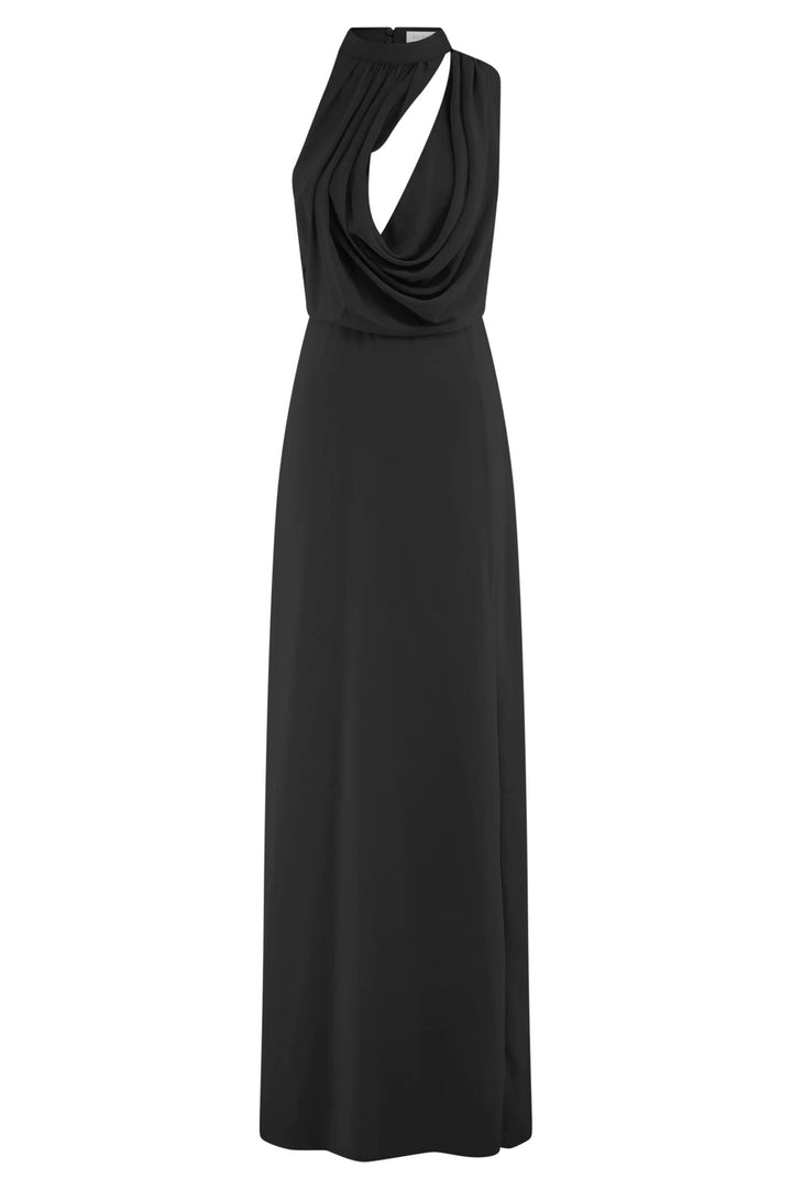 Damen Elegantes Maxi-Kleid mit drapiertem Oberteil Echo Archiv