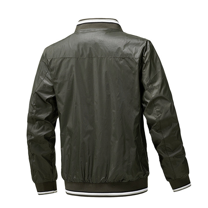 Herren Leichte wasserabweisende Kapuzen‑Windjacke mit Thermofutter & Brusttasche Echoarchiv