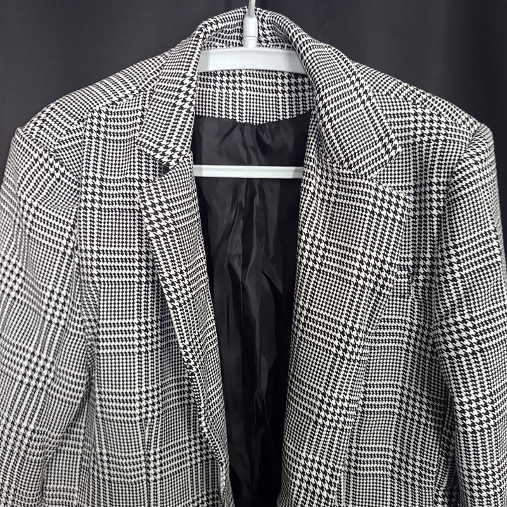 Herren eleganter Baumwoll-Blazer mit Hahnentrittmuster Echoarchiv