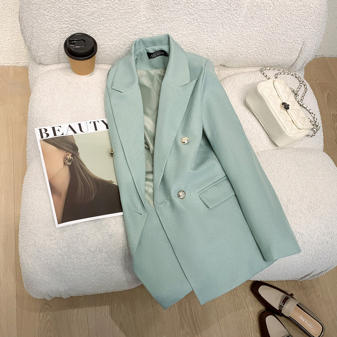 Damen Eleganter Double-Breasted Blazer Echo Archiv