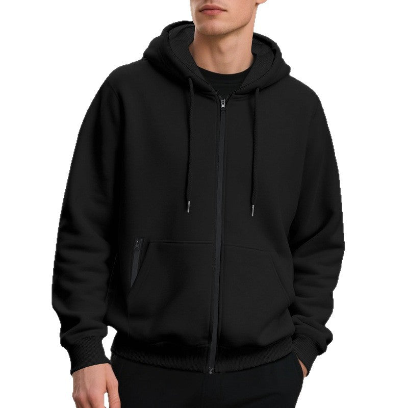 Herren Zip-Hoodie mit praktischen Taschen und atmungsaktiver Fleece-Innenausstattung Echoarchiv