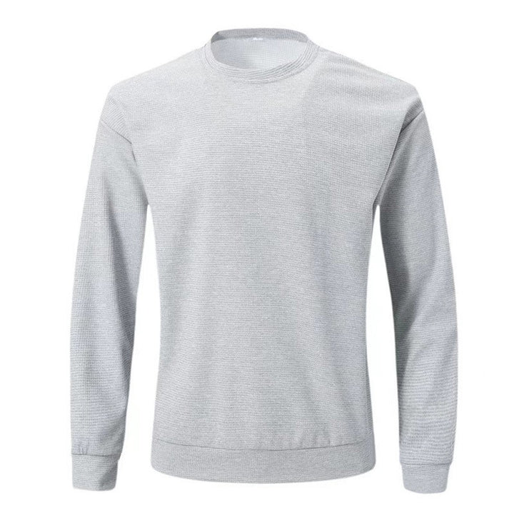Herren lässiger Langarm-Pullover mit strukturiertem Design Echoarchiv