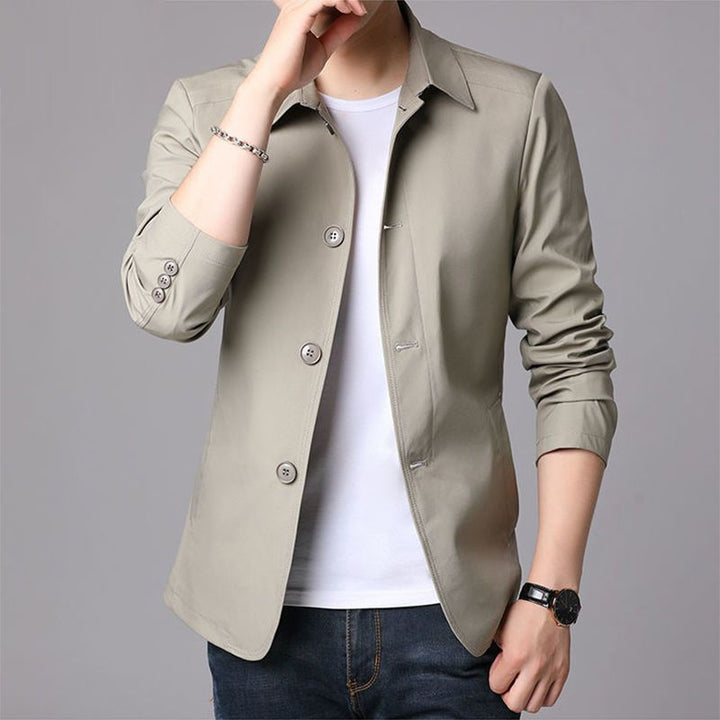 Herren lässige Übergangsjacke mit modernem Schnitt und praktischen Taschen Echoarchiv